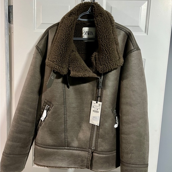 Zara Double Faced Jacket Gray 3548/243 - Picture 4 of 6